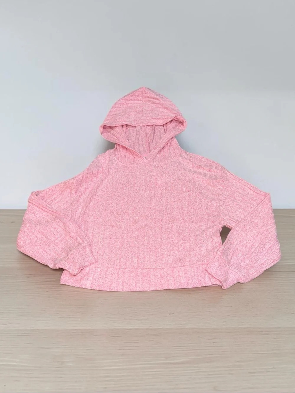GAP Kids Heather Pink Cable Knit Hoodie NEW (M)
